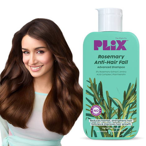 PLIX Rosemary Advanced Anti-Hair Fall Shampoo Sulfate And Paraben Free To Reduce Hair Fall