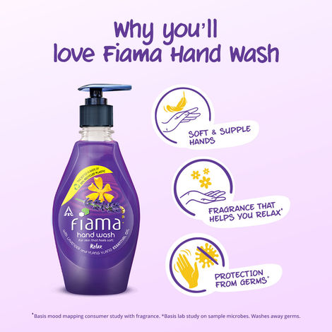 Fiama Relax Hand Wash, 400 ml Bottle, Lavender & Ylang Ylang
