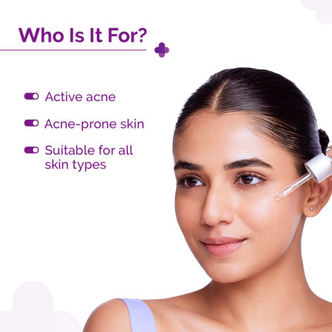 The Derma Co 2% Salicylic Acid Serum With Witch Hazel & Willow Bark For Active Acne Day+Night