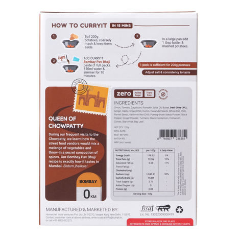 Curryit Bombay Pav Bhaji Paste
