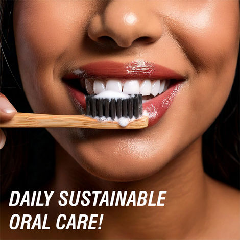 Beco Bamboo Toothbrush with Charcoal Activated Soft Bristles