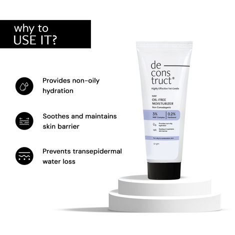 Deconstruct Oil-Free Moisturizer | 72H Hydration | Non-Sticky for Oily, Acne-Prone Skin