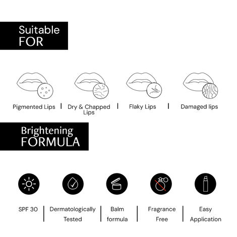 Deconstruct Brightening Lip Balm with 1% Vitamin C|SPF 30 |Hydrates & Brightens Dry & Pigmented Lips