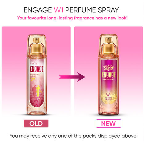 Engage W1 Perfume Spray For Women- Fruity And Floral Skin Friendly