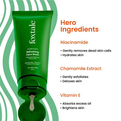 Foxtale Refreshing Face Wash with Niacinamide(Tube)
