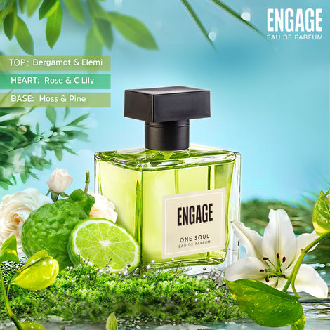 Engage One Soul Gender-free Perfume, Citrus & Spicy, Free Tester with pack