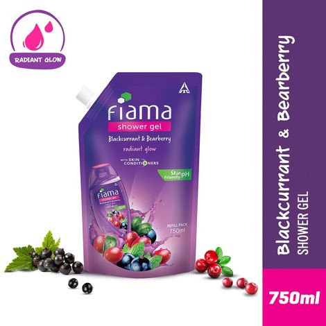 Fiama Shower Gel Blackcurrant & Bearberry Body Wash For Radiant Glowing & Hydrating Skin