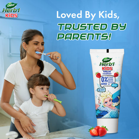 Dabur Herb'l Kids Toothpaste, Frozen (for 3+ years) (Strawberry flavour)