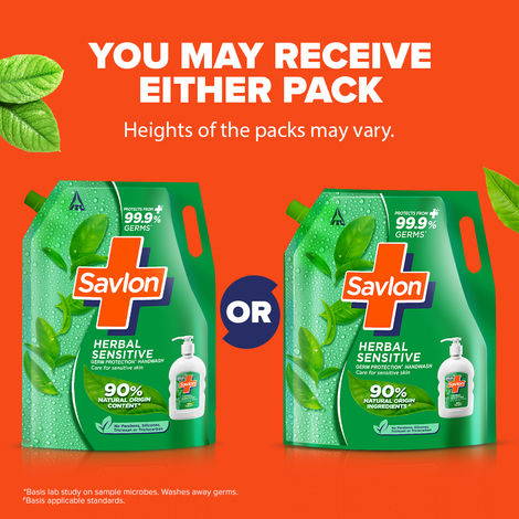 Savlon Herbal Sensitive Germ Protection Handwash | Ph balanced formula