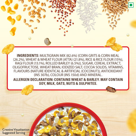 Kellogg's Multigrain Plus Corn Flakes | Power of 5 Grains | 6 Vitamins