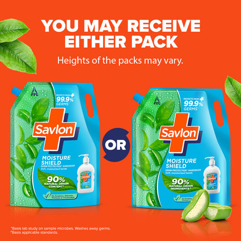 Savlon Moisture Shield Germ Protection Handwash | For soft, moisturized hands