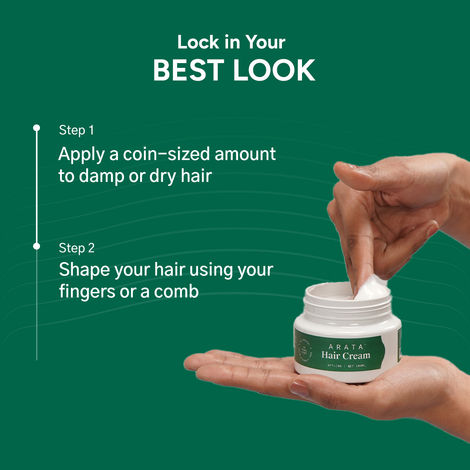 Arata Matte Look Hair Styling Cream (Medium Hold)