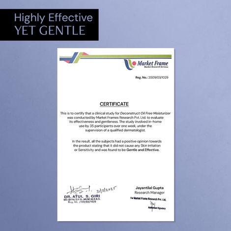 Deconstruct Oil-Free Moisturizer | 72H Hydration | Non-Sticky for Oily, Acne-Prone Skin