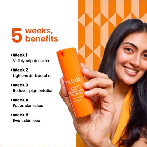 Foxtale 15% Vitamin C Face Serum for Glowing Skin