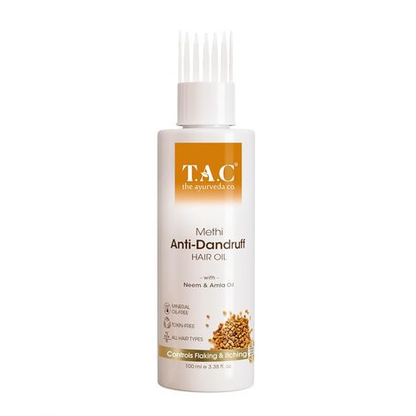 Tac Methi Anti-Dandruff Hair Oil | Neem & Amla | Treats Dandruff | Nourishes Scalp