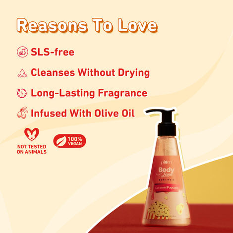 Plum Bodylovin' Caramel Popcorn Body Wash New