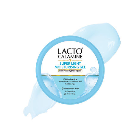 Lacto Calamine Light Gel Face Moisturizer with Niacinamide Hyaluronic Acid