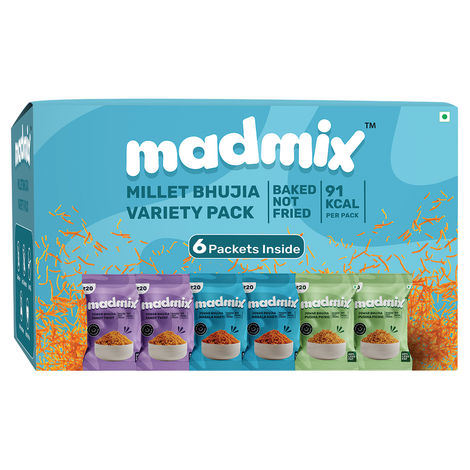 Madmix Baked Jowar Bhujia- All Flavour (Pack Of 6)
