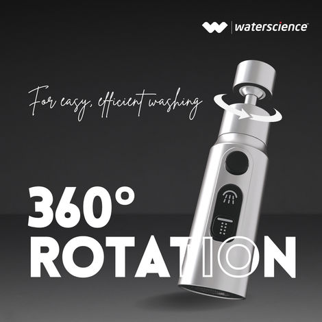 Waterscience Tap Extender - Compact, 360-Degree Rotation, Up to 70% Water Saving