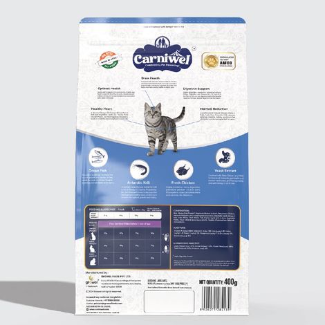 Carniwel Ocean Fish & Krill Dry Cat Food, Adult