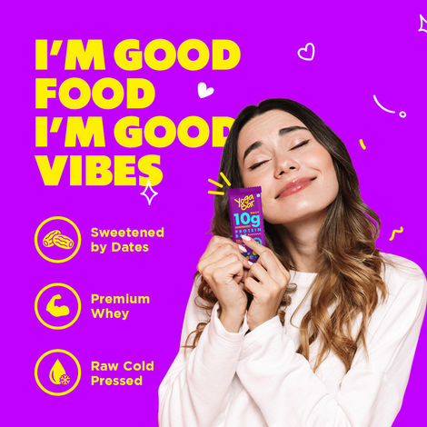 Yogabar 10 grams Protein Bars, Blueberry Blast, Protein Blend & Premium Whey