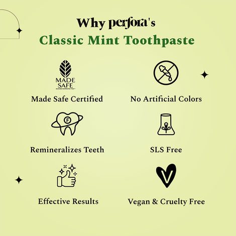 Perfora Classic Mint Toothpaste for Stronger Teeth