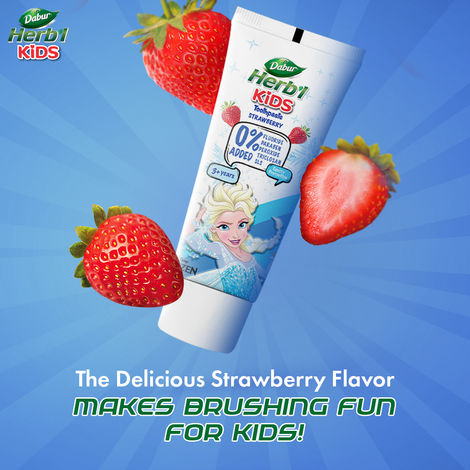 Dabur Herb'l Kids Toothpaste, Frozen (for 3+ years) (Strawberry flavour)