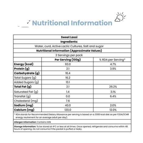 Sid's Farm Sweet Lassi