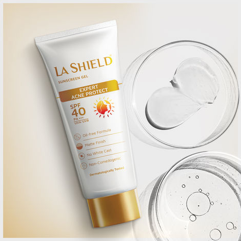 La Shield SPF 40+ & PA+++ Anti Acne Sunscreen Gel
