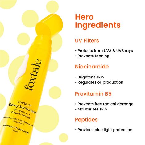 Foxtale Dewy Sunscreen SPF 70 PA++++