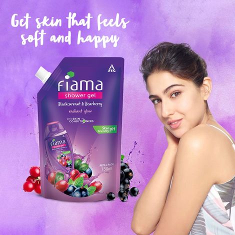 Fiama Shower Gel Blackcurrant & Bearberry Body Wash For Radiant Glowing & Hydrating Skin