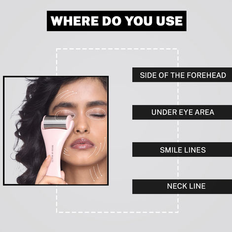 House Of Beauty Hob Steel Ice Roller-Puffy Eyes Redness Pimples Digital Eyes Stress Reduction