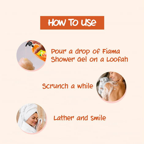 Fiama Body Wash Shower Gel Peach & Avocado, with Skin Conditioners for Soft & Moisturised Skin