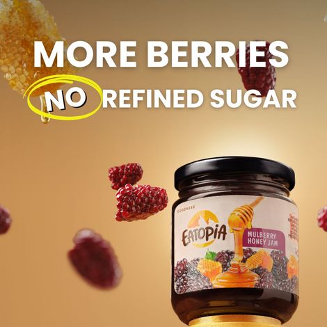Eatopia Mulberry Fruit Honey Jam | No Added Sugar