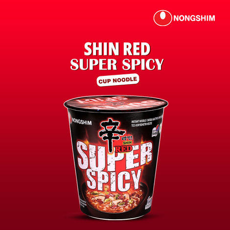 Korean Nongshim Shin Red Super Spicy Cup Veg