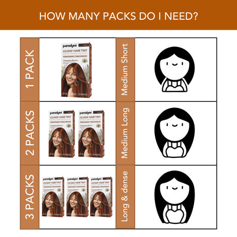 Paradyes No Bleach Cinnamon Brown Glossy Hair Tint