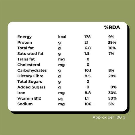 Hello Tempayy 42g Protein Natural Tempeh Cubes - Low Fat & High Fibre