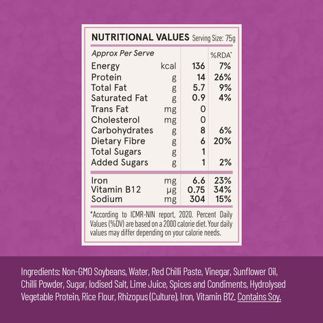 Hello Tempayy 14g Protein Tempeh Crumbles | Peri Peri | Heat & Add | Soy Tempeh