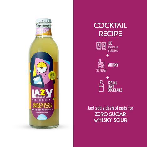 Lazy Cocktails Zero Sugar Whisky Sour