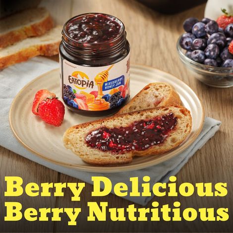 Eatopia Mixedberry Honey Jam Spread| No Added Sugar