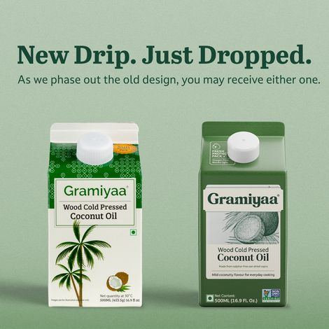 Gramiyaa Coconut Wood Cold Pressed Oil (Nariyal Oil)