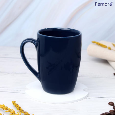 Femora Handcrafted Royal Blue Coffee Mug Gift Set 1 Pc 320 Ml - Royal Blue