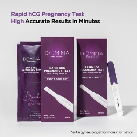 Domina Rapid Pregnancy Test Kit - 99% Accuracy & Easy to Use