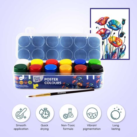 Kores Poster Colours | 12 Shades