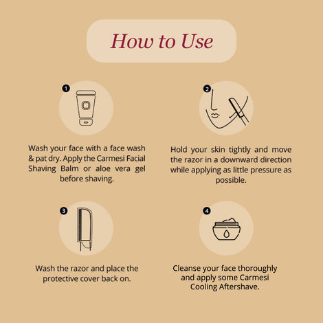 Carmesi Reusable Face Razor for Women Facial Hair | Instant & Painless Hair Removal