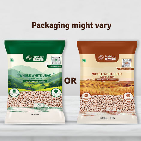 FarMart Pantry White Urad Whole | Unpolished Urad Gota