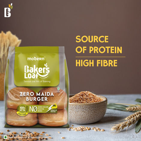 Baker's Loaf Zero Maida No Palm Oil Burger by Modern