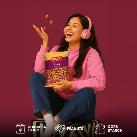 Bikano Tasty Spicy Crunchy & Roasted Snack | Premium Nutty Delight with Rich Spices