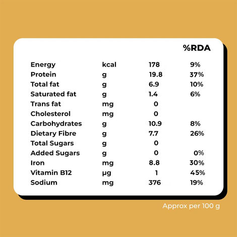 Hello Tempayy 40g Protein Masala Tempeh Cubes |Low Fat & High Fibre