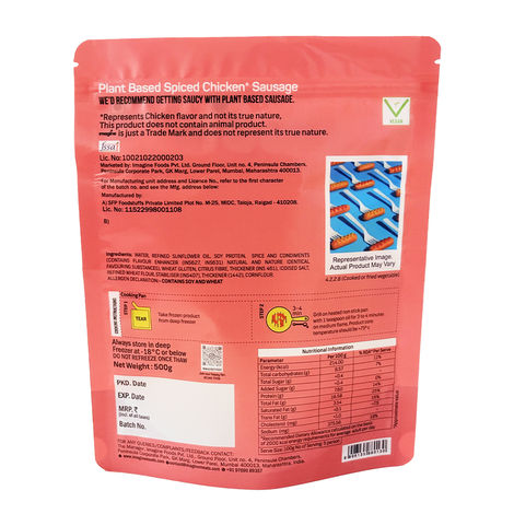 Imagine Plant Based Spiced Sausages